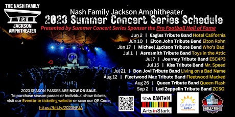 Image principale de Nash Family Jackson Amphitheater 2023 SEASON PASS