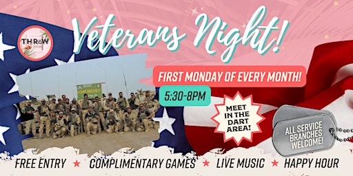 Veterans Night EVERY Month @ THRōW Social Delray Beach!