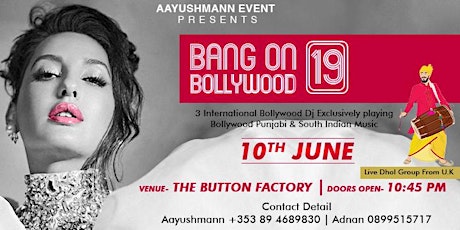 Bang on Bollywood-19 [ Music & Live Dhol] primary image
