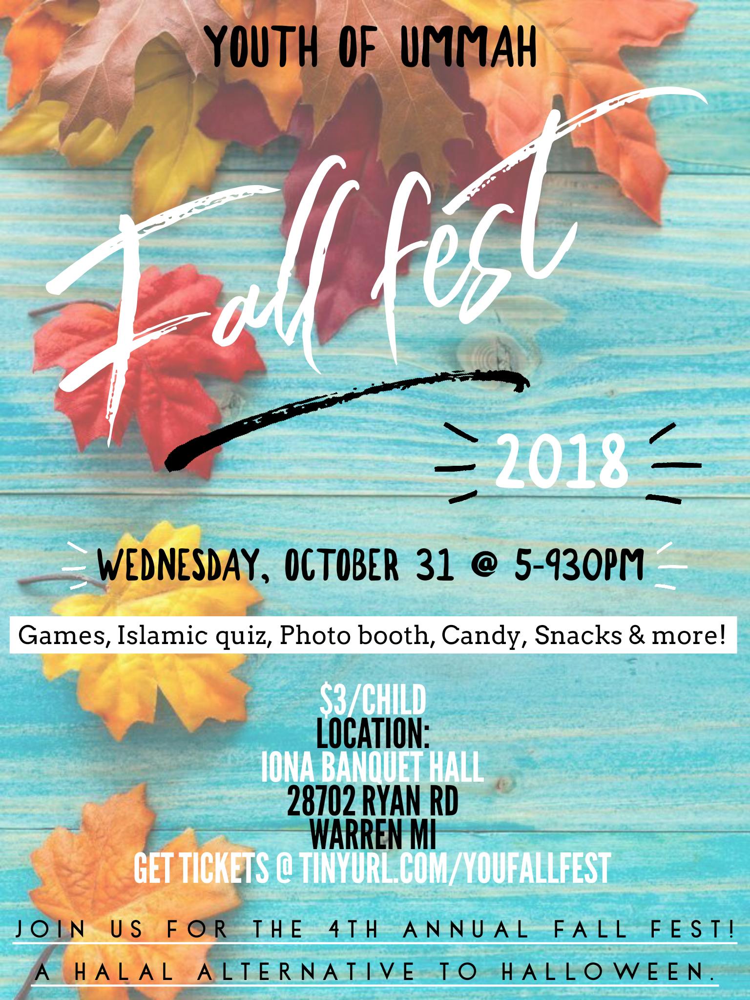 fall fest 2018 youth of ummah 31 oct 2018