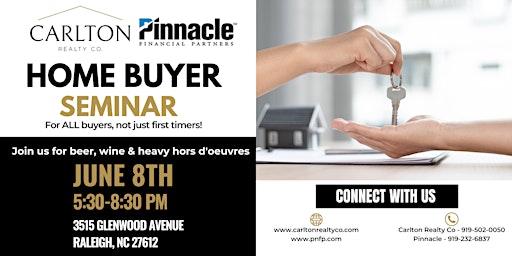 Home Buyer Seminar with Carlton Realty Co & Pinnacle Financial Partners primary image