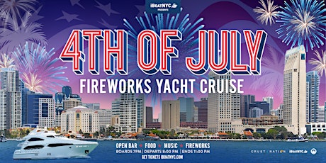 4th of July Fireworks Yacht Cruise | Family Friendly