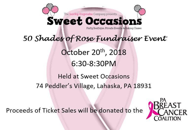 50 shades of rose fundraiser event 20 oct 2018