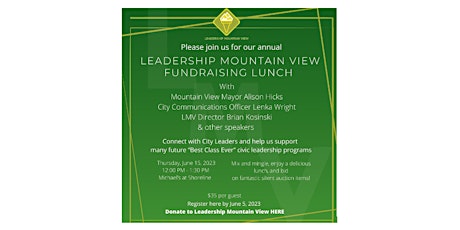Annual Leadership Mountain View Fundraising Lunch