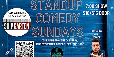 Sunday Funday- Standup Comedy at Shipgarten!