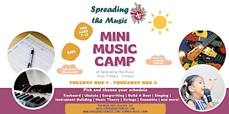 Mini Music Summer Camp: Session III