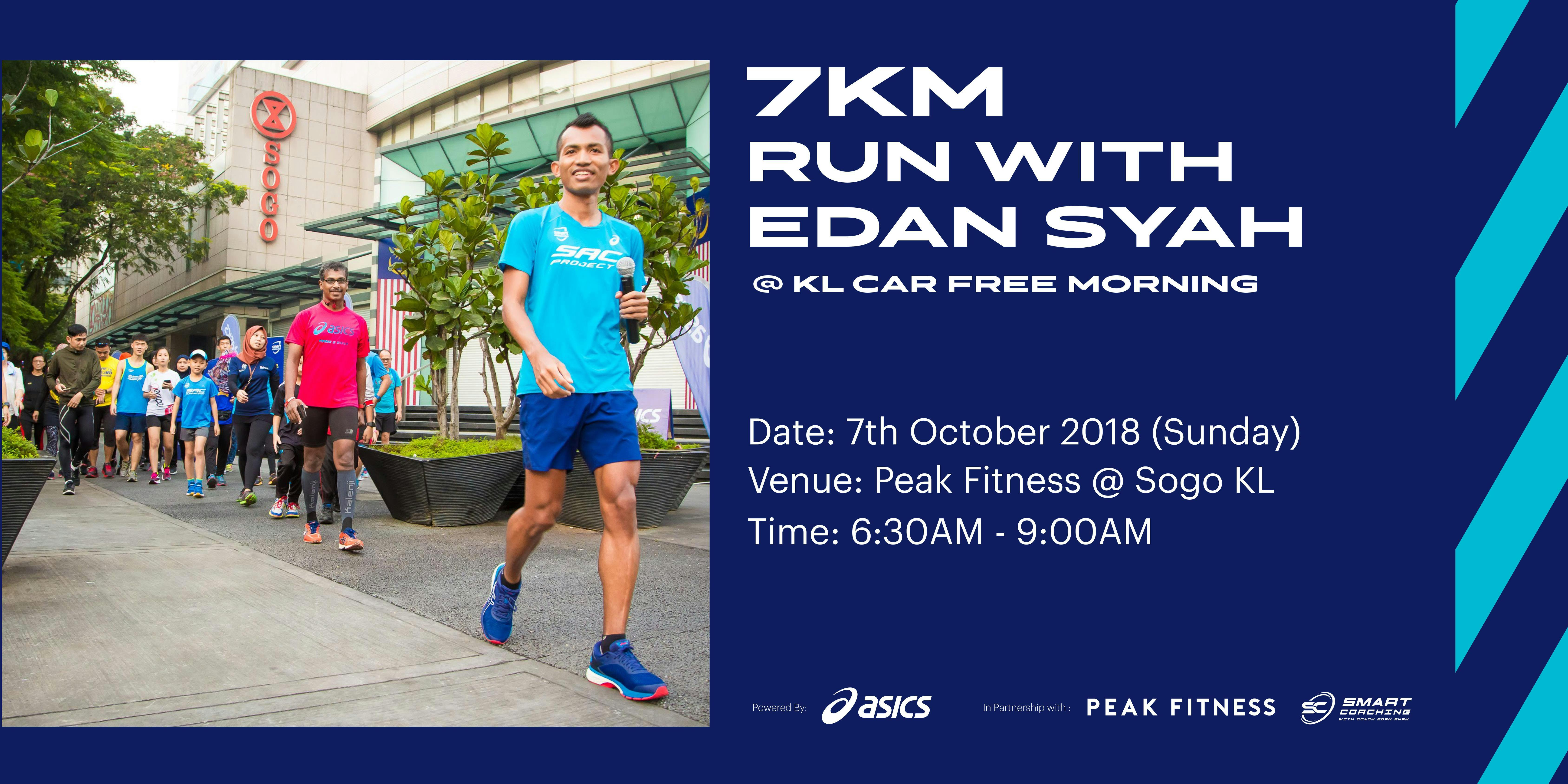 7km Run With Edan Syah Powered By Asics Malaysia 7 Oct 2018