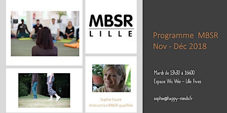 Image principale de MBSR Lille - Programme MBSR en 8 semaines JOURNÉE à partir du 6 novembre