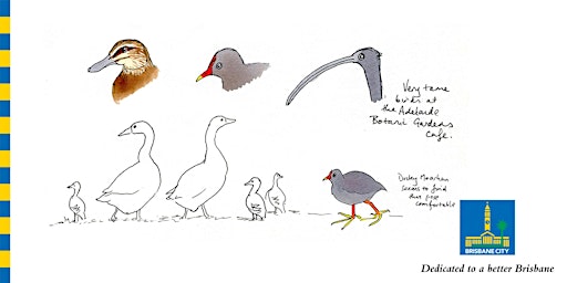 Imagen principal de World Enviro Day -A nature journaling adventure :  Waterbird cartoons