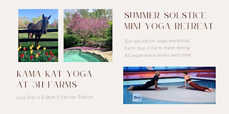 Summer Solstice Mini Yoga Retreat at Health, Happiness, & Hooves Farms