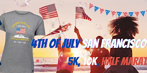 Imagen principal de 4th of July Virtual Run 5K/10K/13.1 SAN FRANCISCO
