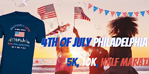 Imagem principal de 4th of July Virtual Run 5K/10K/13.1 PHILADELPHIA