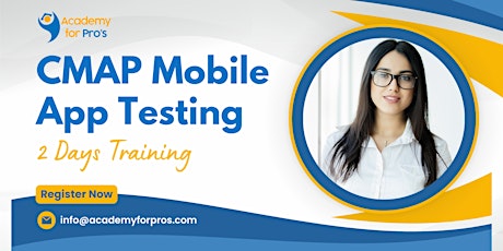 CMAP Mobile App Testing 2 Days Training in New Jersey, NJ