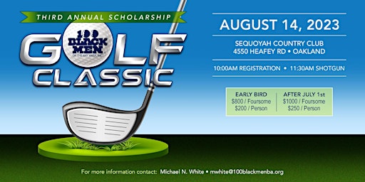 100 Black Men of the Bay Area's 3rd Annual Scholarship Golf Classic primary image