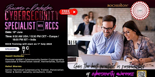 WEBINAR Become a Certified Cybersecurity Specialist with RCCS primary image