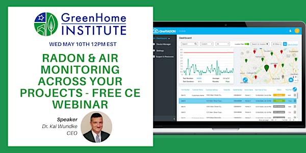 Radon & air monitoring across your projects - Free CE Webinar