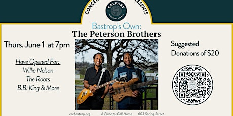Concerts at Calvary presents: The Peterson Brothers