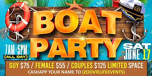 6th Annual ZLE Boat Party  primärbild