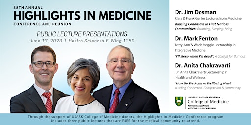 USASK Highlights in Medicine - Public Lectures Presentations primary image