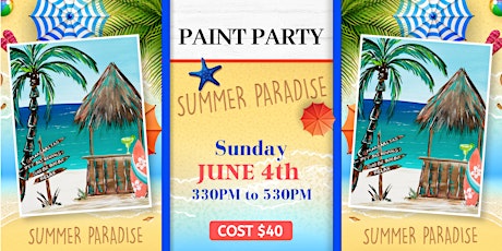 Summer Paradise Paint Party