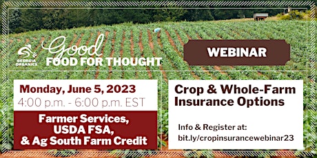 Crop & Whole-Farm Insurance Options Webinar