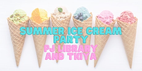 PJ Library Summer Ice Cream Party with Tkiya and Flower Crowns