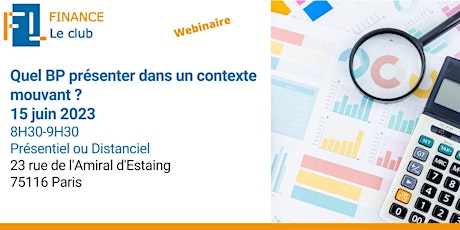 Image principale de WEBINAIRE : Quel business plan présenter dans un contexte mouvant ?