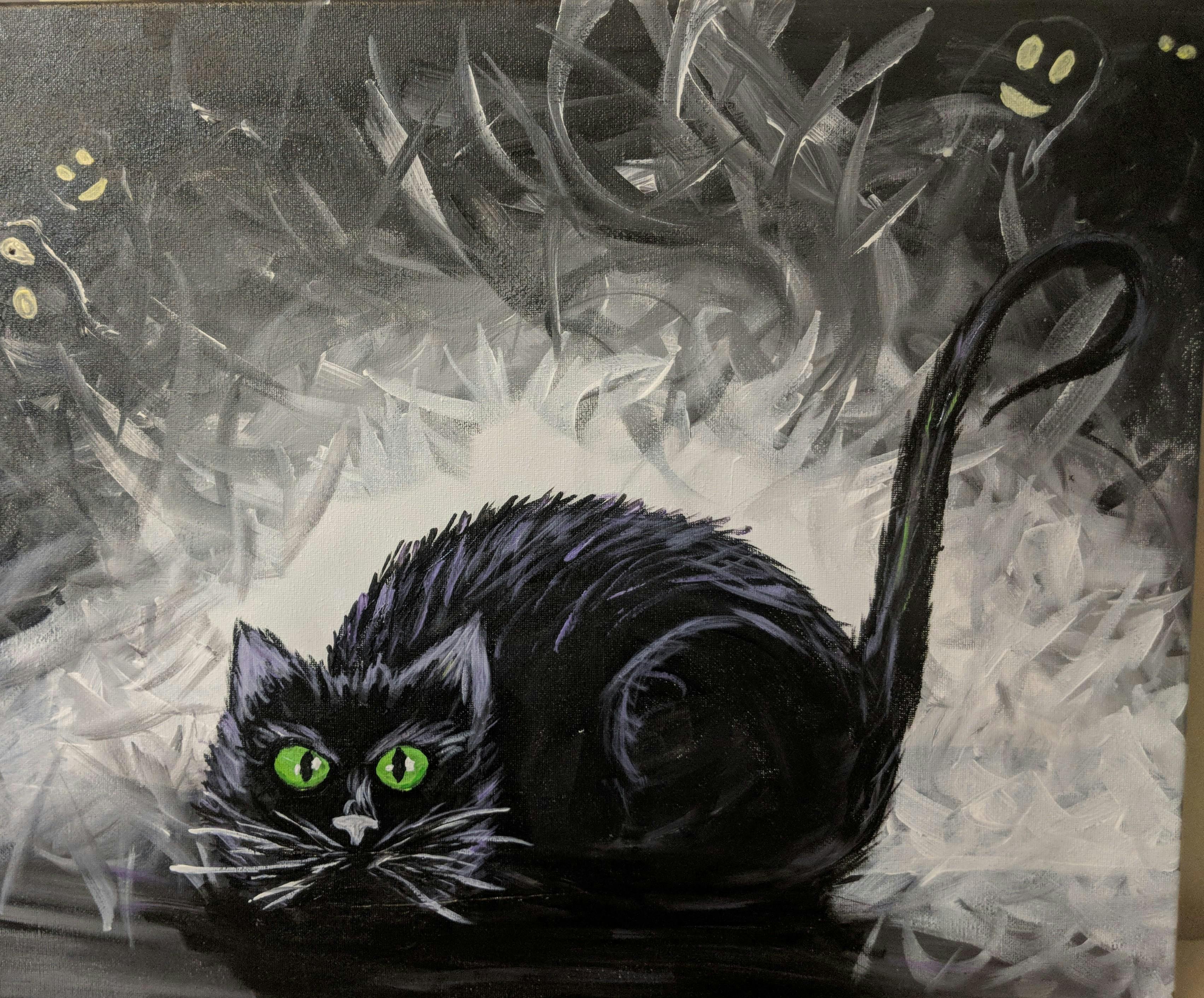 BYOB Paint Night Black Cat