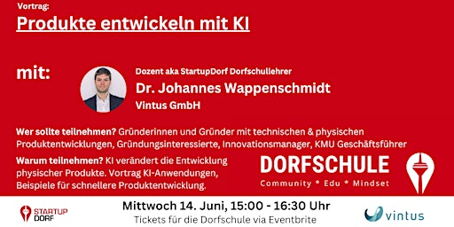 Imagem principal do evento Produkte entwickeln mit Künstlicher Intelligenz (KI)