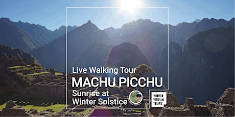 Sunrise in Machu Picchu at Winter Solstice
