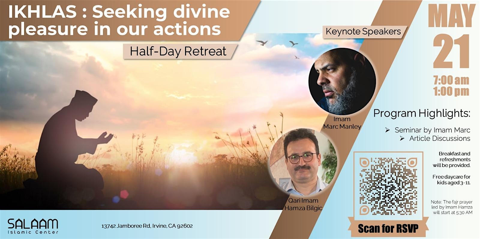 Half-Day Retreat – IKHLAS: Seeking divine pleasure in our actions