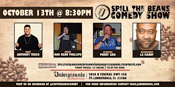 Spill the Beans Comedy Show- L.A. Hardy