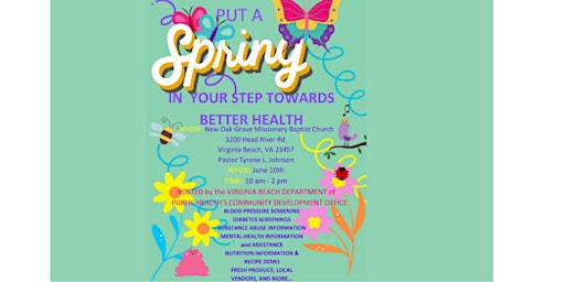 Hauptbild für Put a Spring In Your Step Towards Better Health