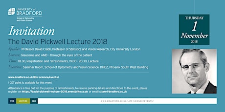 David Pickwell Lecture 2018 primary image
