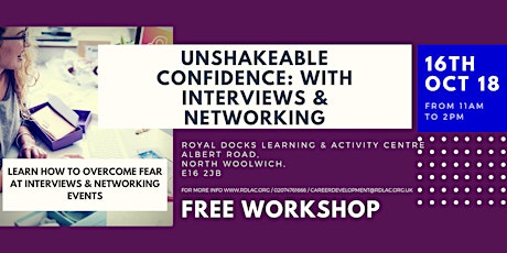 Unshakeable Confidence: Interview and Networking Skills Workshop primary image