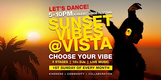 Sunset Vibes Silent Disco @ Vista / A Hermosa Pride Celebration primary image