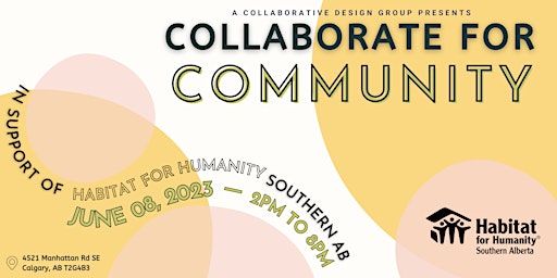 Image principale de Collaborate for Community in support of Habitat for Humanity Southern AB