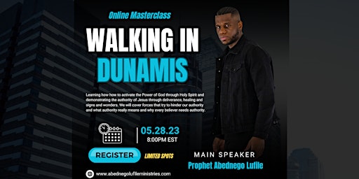 Walking in Dunamis (Walking in the Authority of Christ) primary image