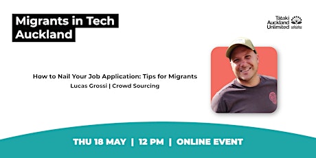Imagem principal do evento Migrants in Tech Auckland Online Meet-Up