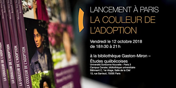 Paris: lancement du livre La couleur de l'adoption