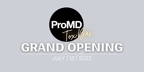 ProMD Tox Bar Grand Opening