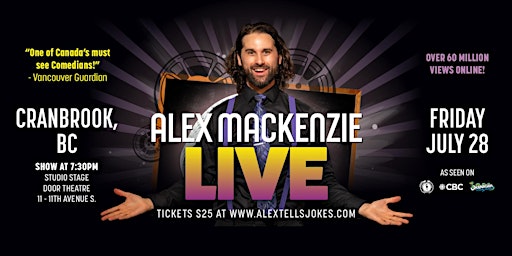 Image principale de ECL Productions presents Alex Mackenzie LIVE in Cranbrook!