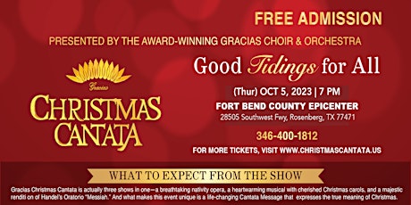 2023 Christmas Cantata Concert in Fort Bend County, TX