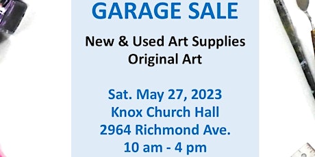 Art Supplies Garage Sale primary image