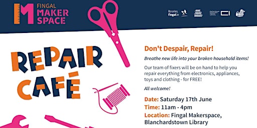 Fingal Makerspace Repair Cafe - All Ages