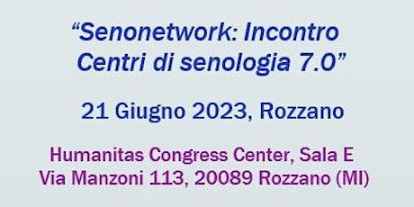 Senonetwork: incontro centri di senologia 7.0