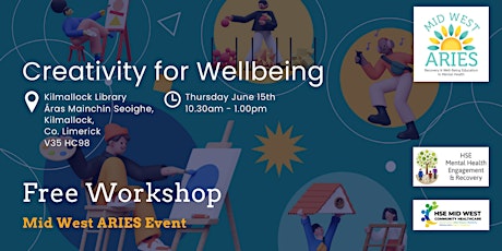 Face to Face Workshop: Creativity for Wellbeing