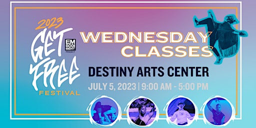 GET FREE FESTIVAL 2023: Wednesday Classes primary image