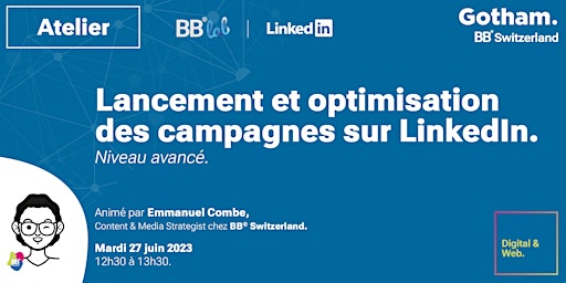 Image principale de Lancement et optimisation des campagnes sur LinkedIn - Niveau avancé