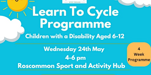 Learn To Cycle for Children with a Disability Aged 6-12. primary image